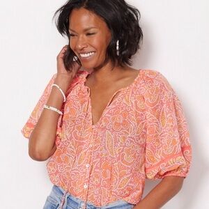 NWT Cleobella Layla Blouse Size Small